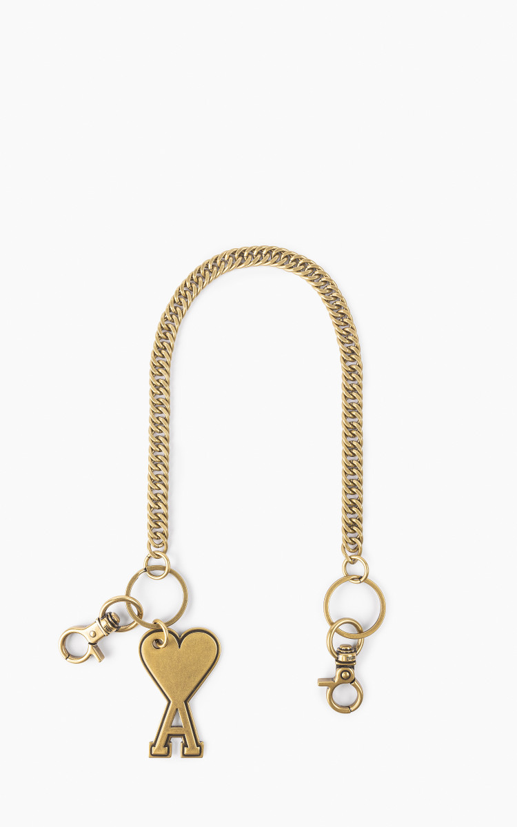 ★AMI PARIS★ AMI Army Chain Keyring UKR903 369 907 AMI Paris ADC Chain Keyring Brass | Cultizm