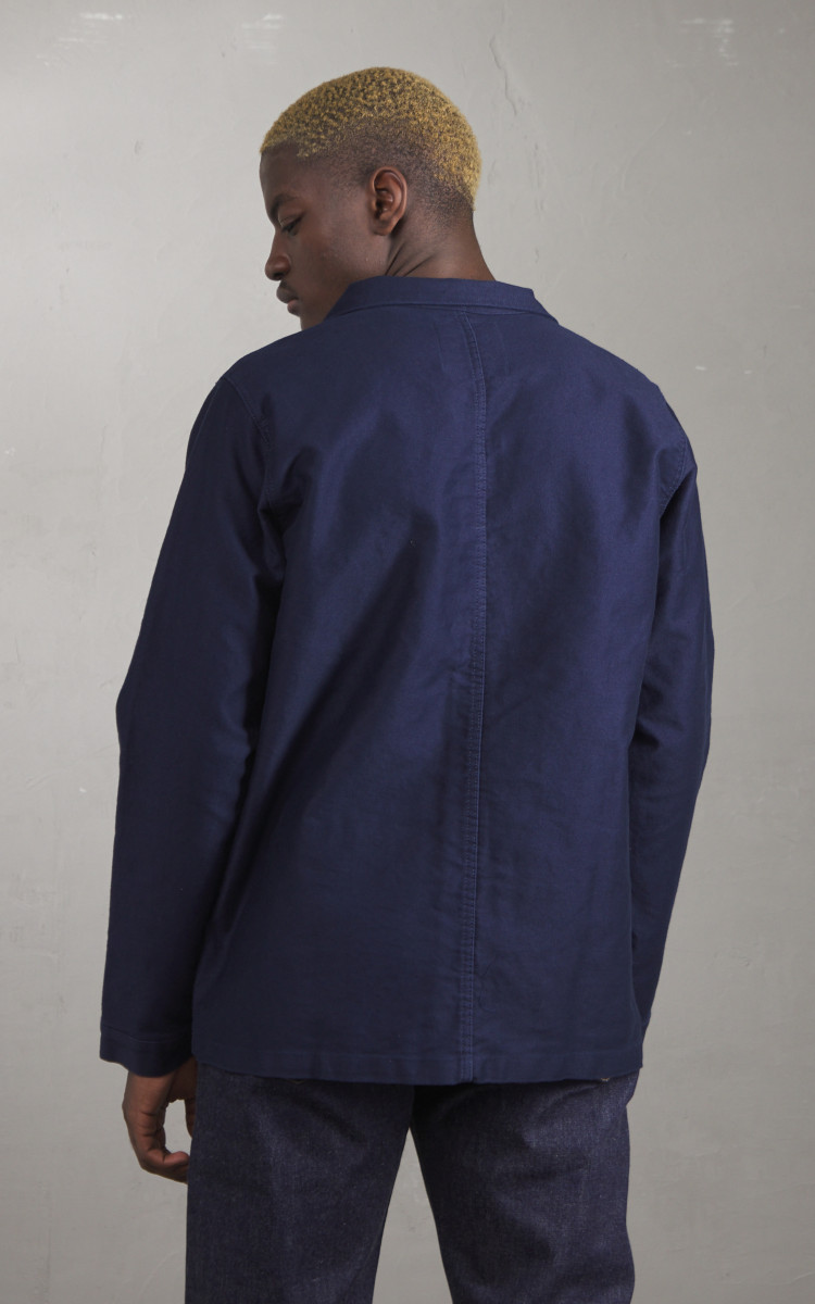 ★le mont★ WGenuine Lmsm Work JacketNavy Le Mont St Michel Authentic Work Jacket Moleskin Navy | Cultizm