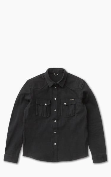 Nudie Jeans Jonas Denim Shirt Dry Black Selvage