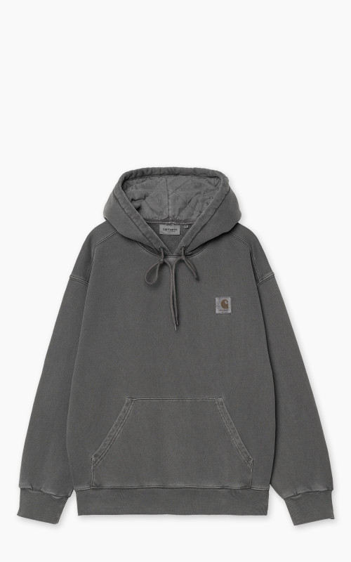 Carhartt WIP Hooded Nelson Sweatshirt Garment Dyed Graphite