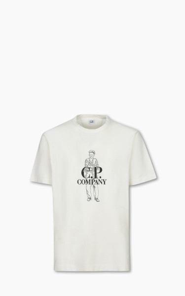 C.P. Company 1020 Jersey British Sailor T-Shirt Gauze White