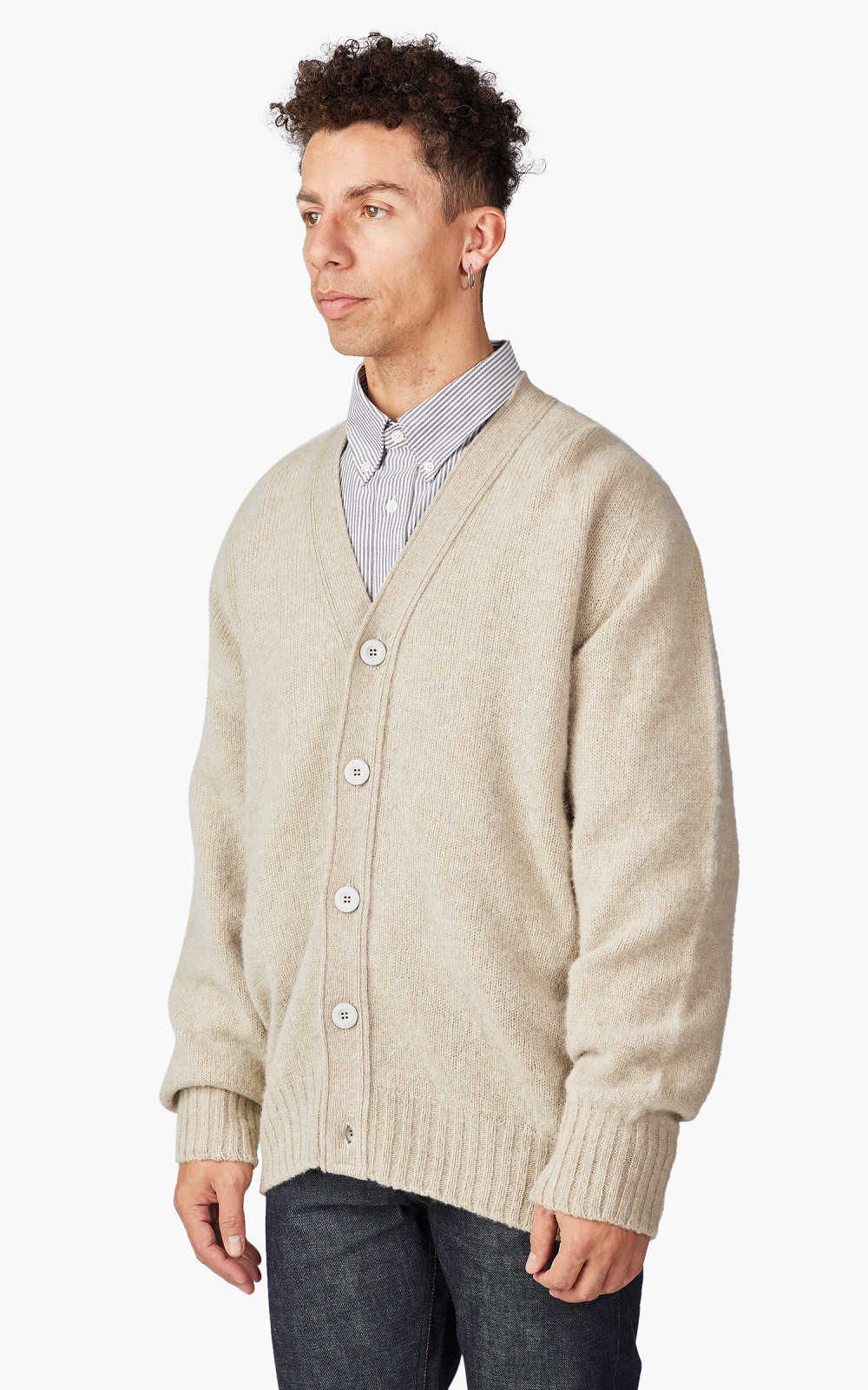 Howlin Shaggy Bear Cardigan Biscuit Cultizm