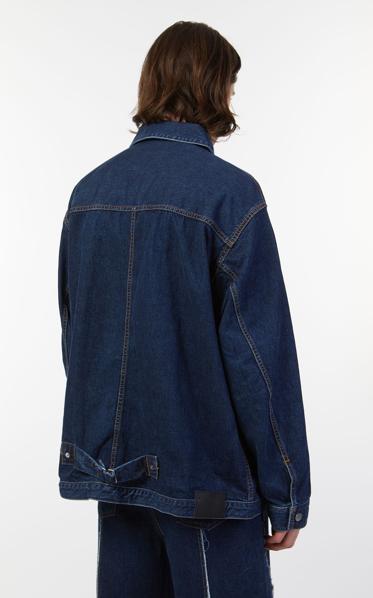 Jieda Used Oversized Denim Jacket Indigo | Cultizm