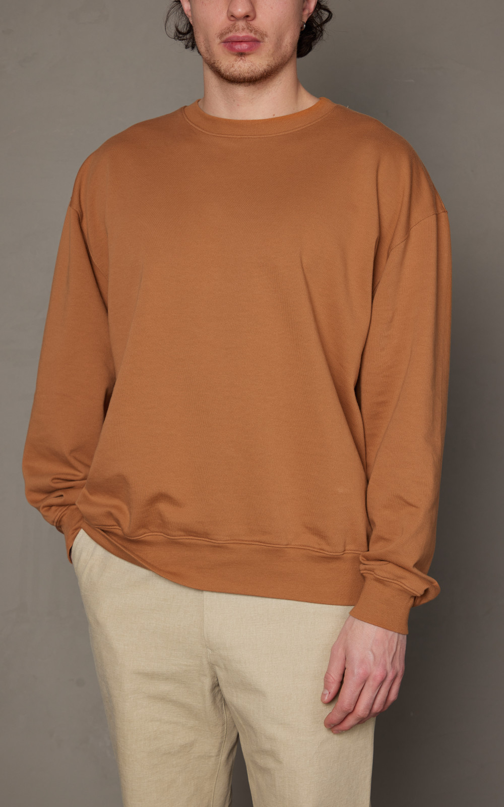 【新品未使用】　AURALEE FLUFFY SWEAT ユニセックス　サイズ1 Auralee Super High Gauze Sweat Pullover Light Brown | Cultizm