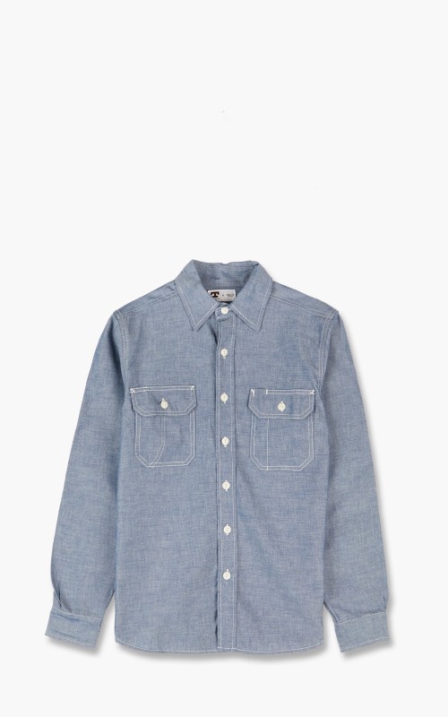 Tellason Clampdown Shirt Blue Chambray 10000100123