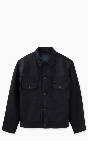 Momotaro Jeans MMGJ1002 Standard Type 2 Denim Jacket Black 14.7oz