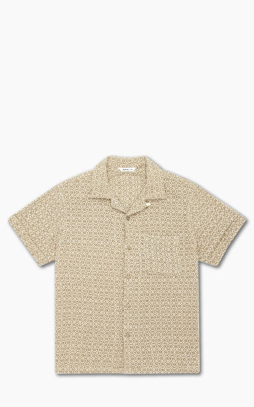 3sixteen Vacation Shirt Nutmeg Maze Jacquard