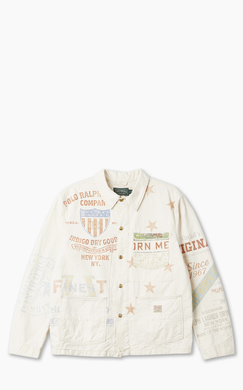 Polo Ralph Lauren Denim Graphic Painter Jacket Natural Multi