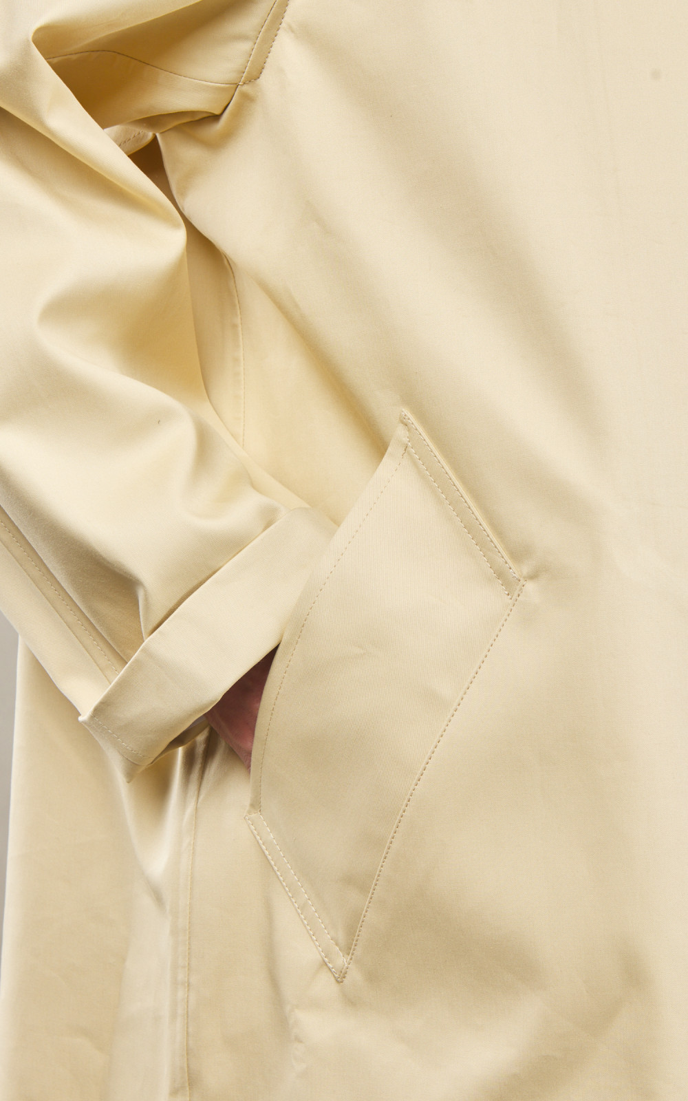 コート AMI PARIS Woman Coat Cream FCO317WV0016 718 Long double breasted coat AMI PARIS FCO317 WV0015268 - Ancote