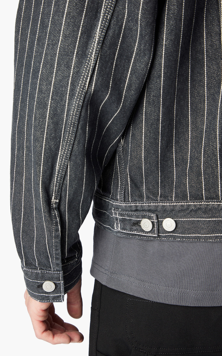 Carhartt WIP Orlean Jacket Orlean Stripe Black/White Stone