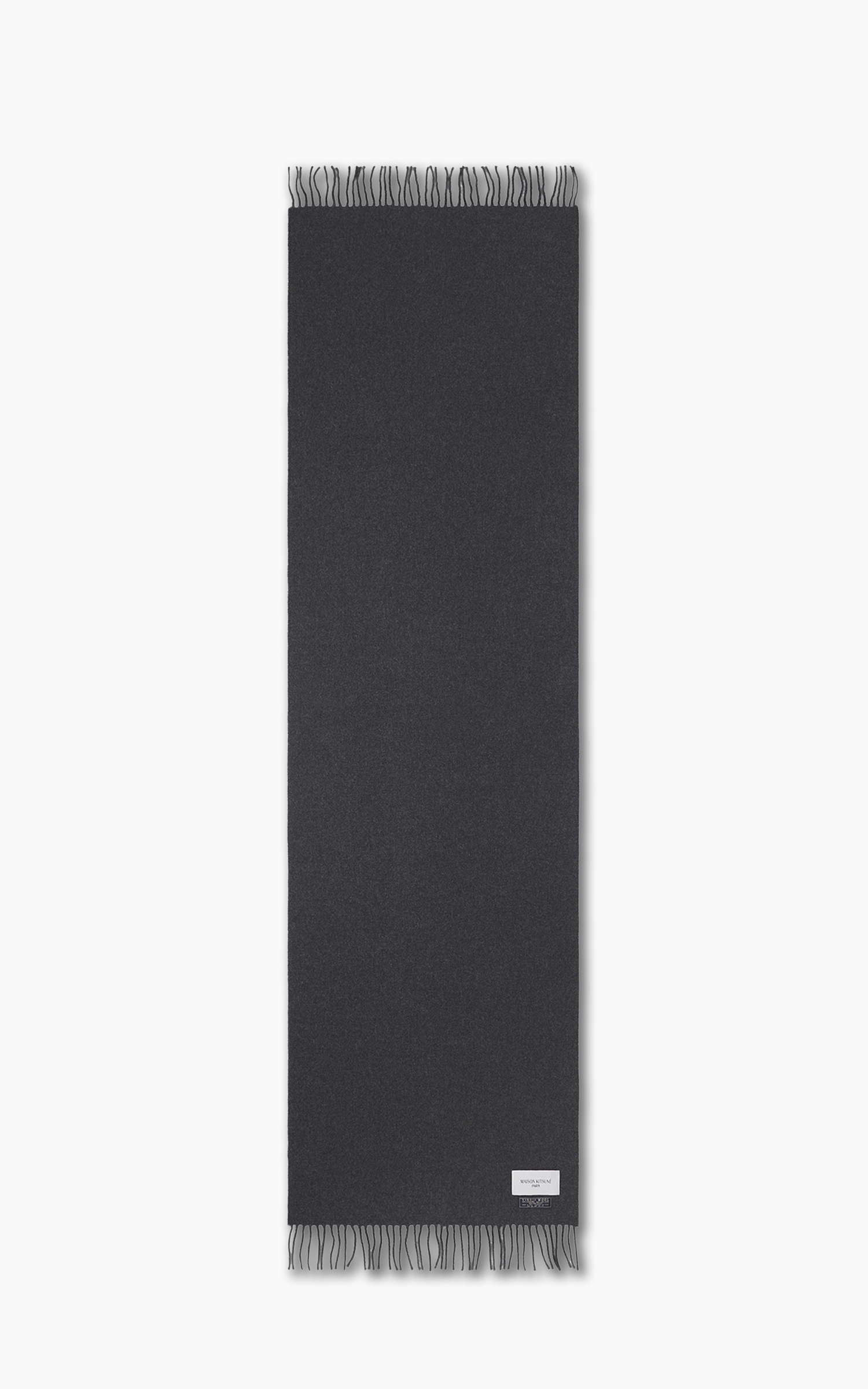 Maison Kitsuné Bold Fox Head Patch Scarf Ink Blue | Cultizm