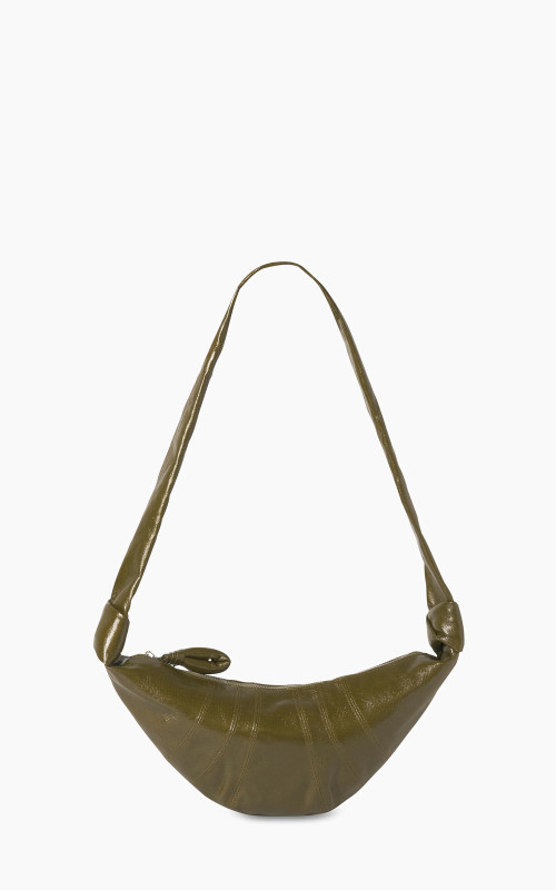 Lemaire Small Croissant Bag Coated Cotton Pistachio