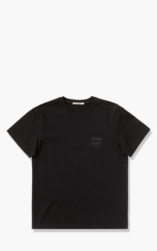 Nudie Jeans Roy Logo Tee Black