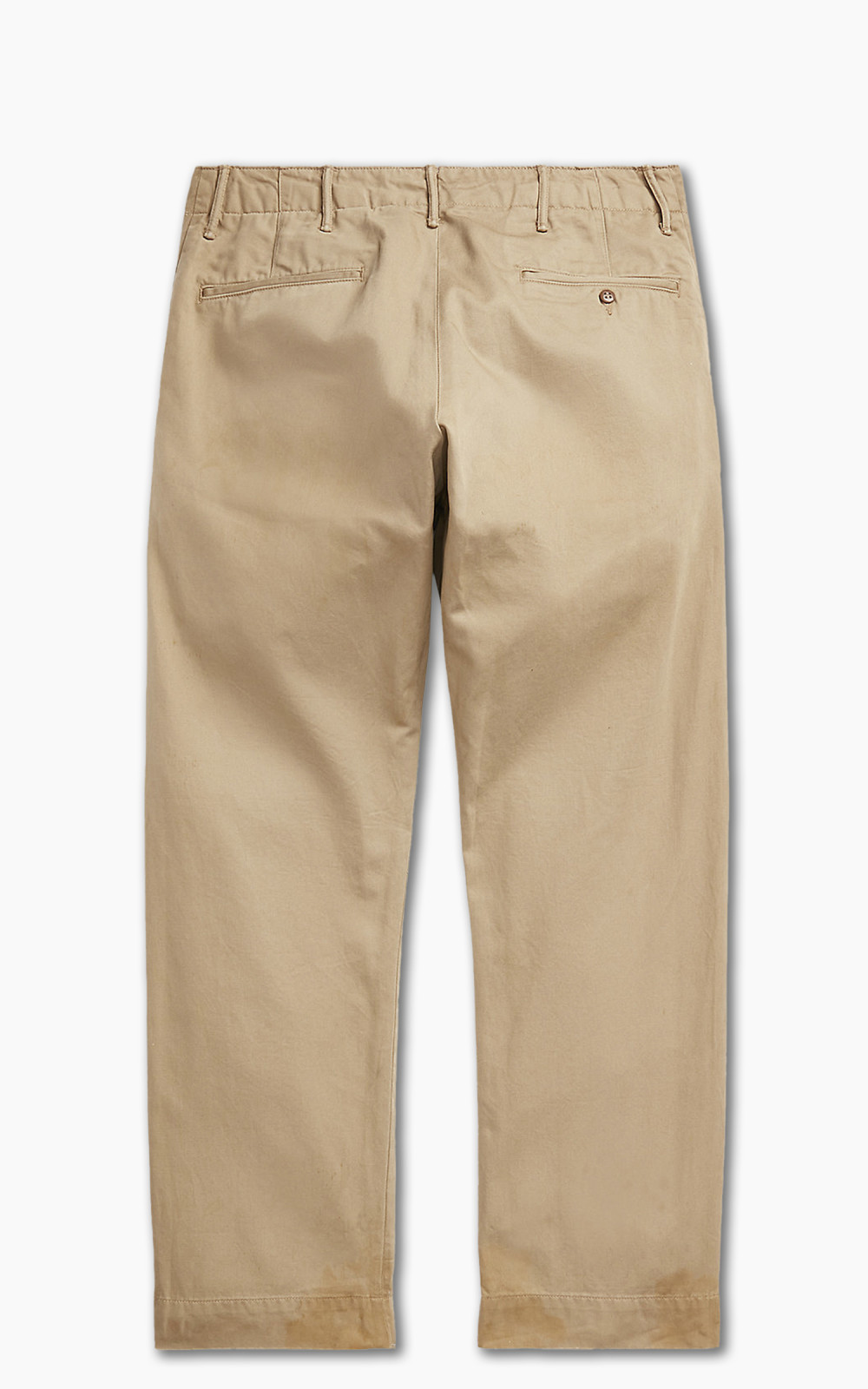 RRL Officers Flat Pant New Military Khaki at CareOfCarl.com