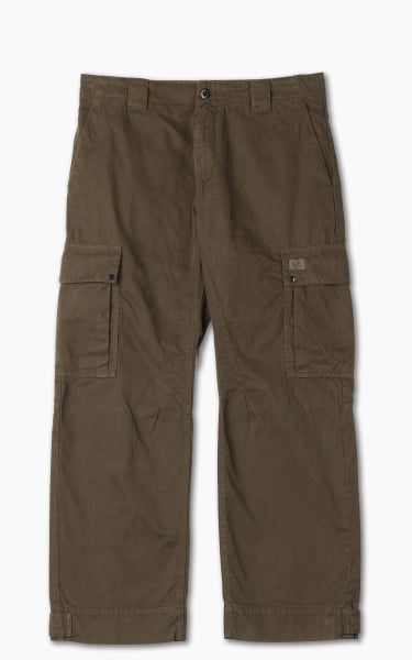 C.P. Company Military Twill Emerized Cargo Pants Ivy Green
