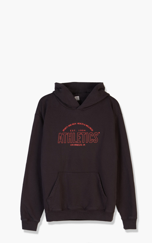Sporty & Rich Athletics Hoodie Faded Black/Red