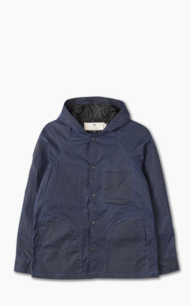 Rogue Territory Hooded Ridgeline Jacket Waxed Navy
