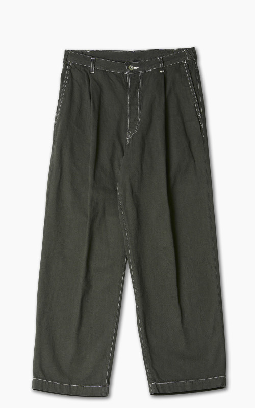 Markaware 'Marka' 1-Tuck Crease Jeans Green