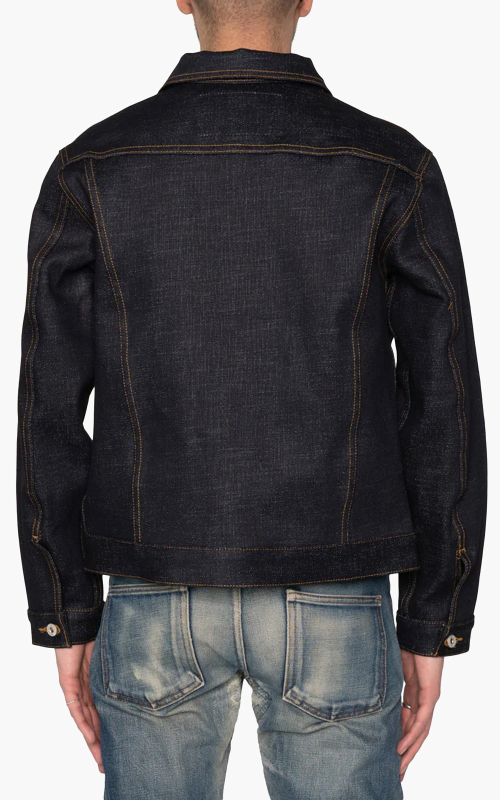 80's ~ イタリア製 Black Denim Riders Jacket $_12.JPG?set_id=880000500F