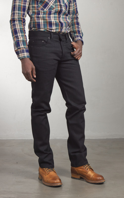 Naked & Famous Denim Weird Guy Shinigami Selvedge Black 18oz | Cultizm