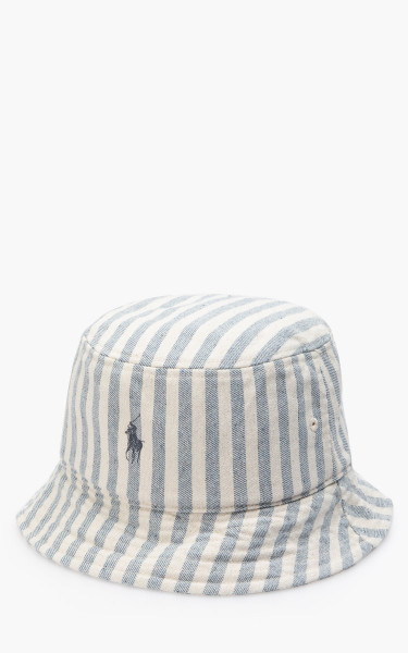 Polo Ralph Lauren Loft Bucket Hat Striped Blue White 710870468001