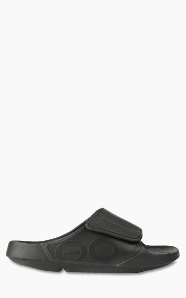 OOFOS Ooahh Sport Flex Slide Sandal Matte Black