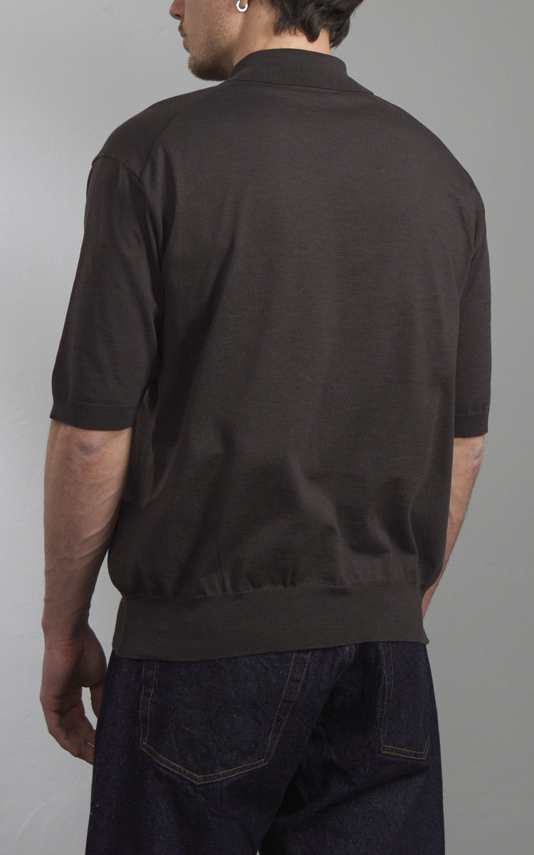【即決可】Apartmentthree CottonBlend knitpolo COTTON BLEND KNIT POLO - Ecru | ZARA United States