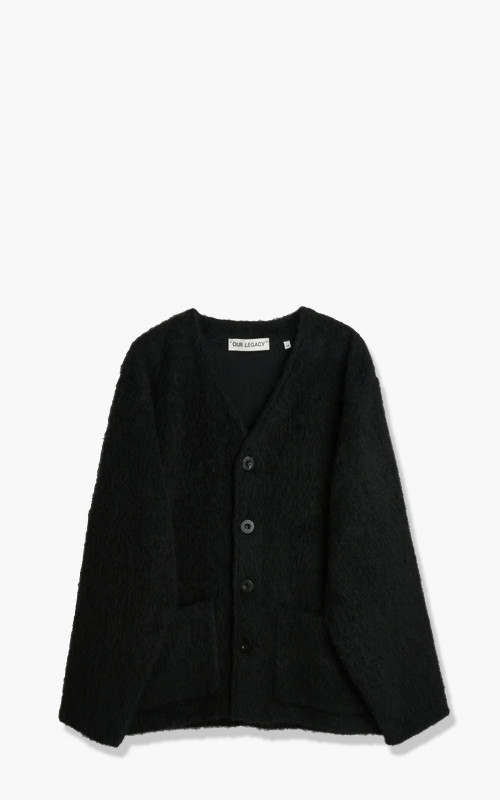 Our Legacy Cardigan Mohair Black M4206CBM