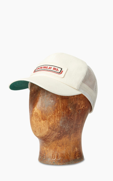 RRL Denim Mesh Trucker Cap White
