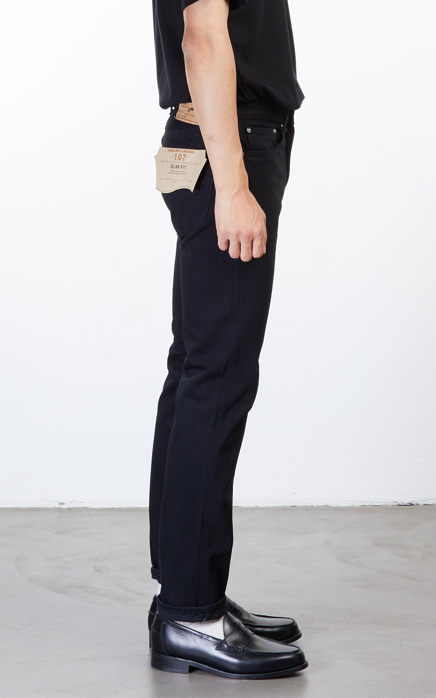 OrSlow Ivy Fit Jeans 107 Black Denim | Cultizm