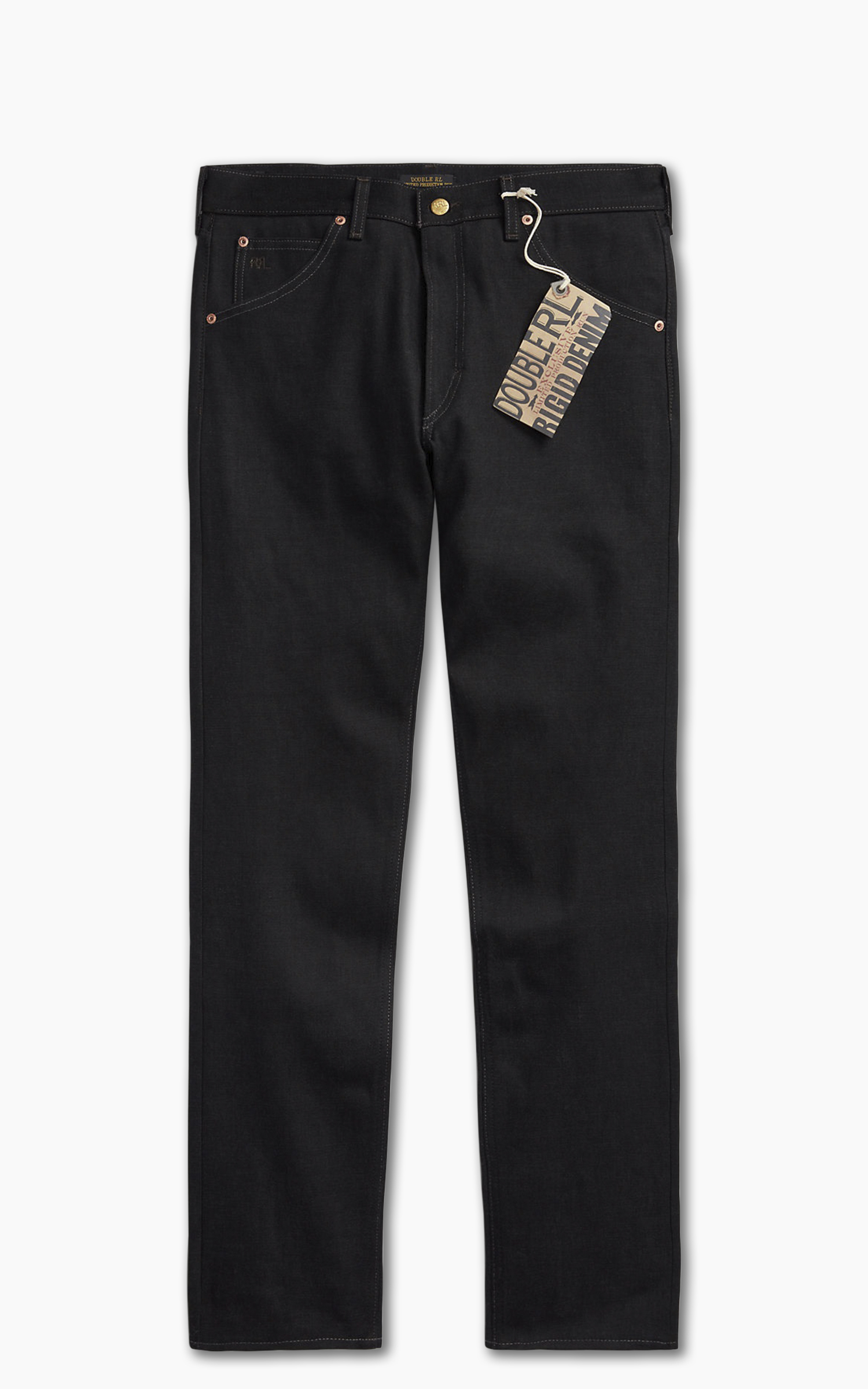 RRL High Slim Jeans Black Selvedge | Cultizm