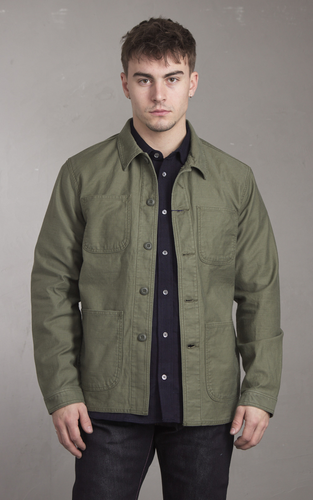 Japan Blue JBOT1300 Military Back Sateen Coverall Jacket