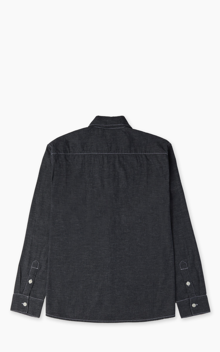 3sixteen Utility Shirt Chambray Black | Cultizm 3sixteen Utility Shirt Chambray Black | Cultizm