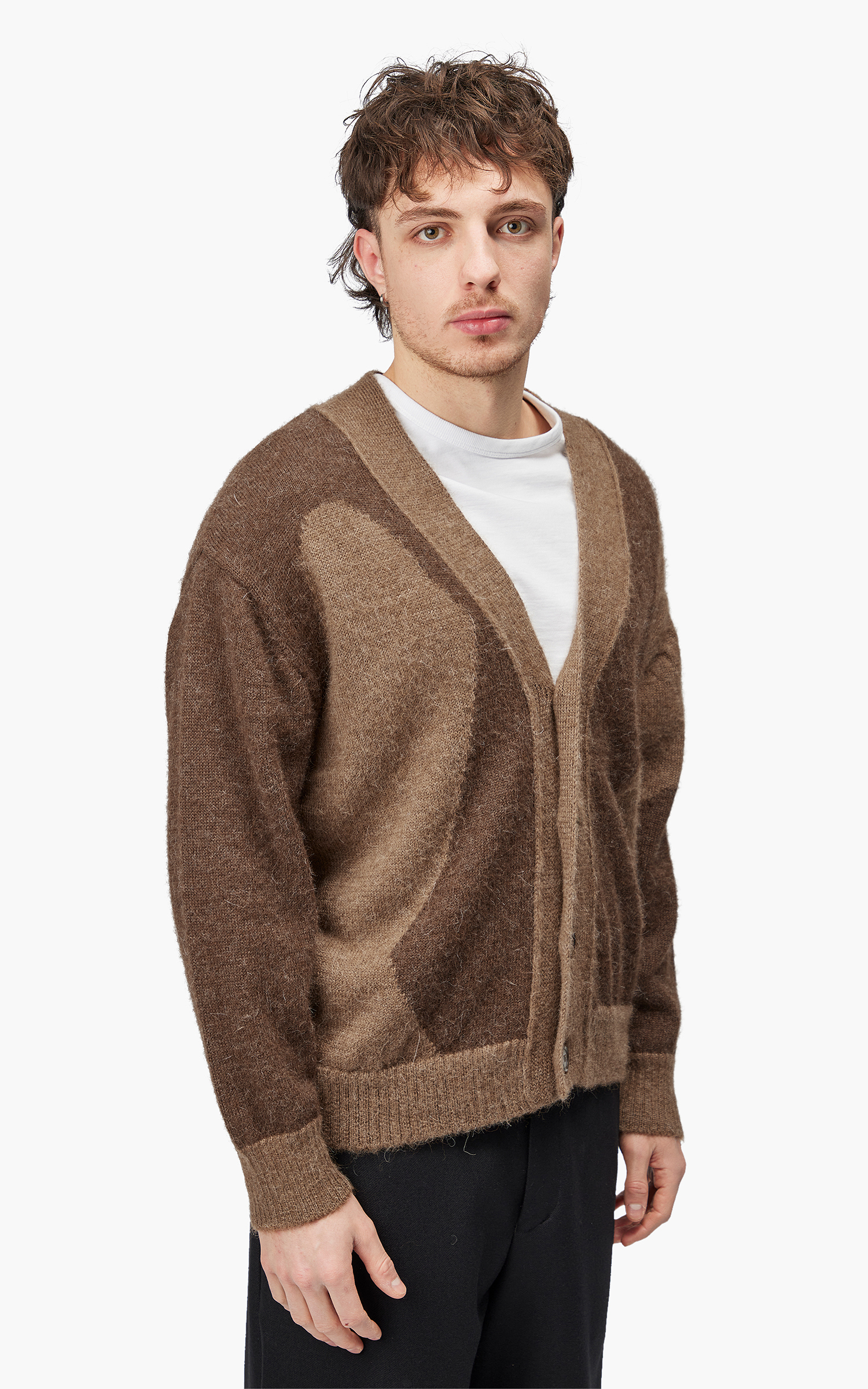 Markaware Alpaca Cardigan Natural Brown | Cultizm