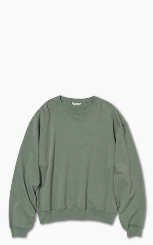 Auralee Super High Gauze Sweat Pullover Dusty Green