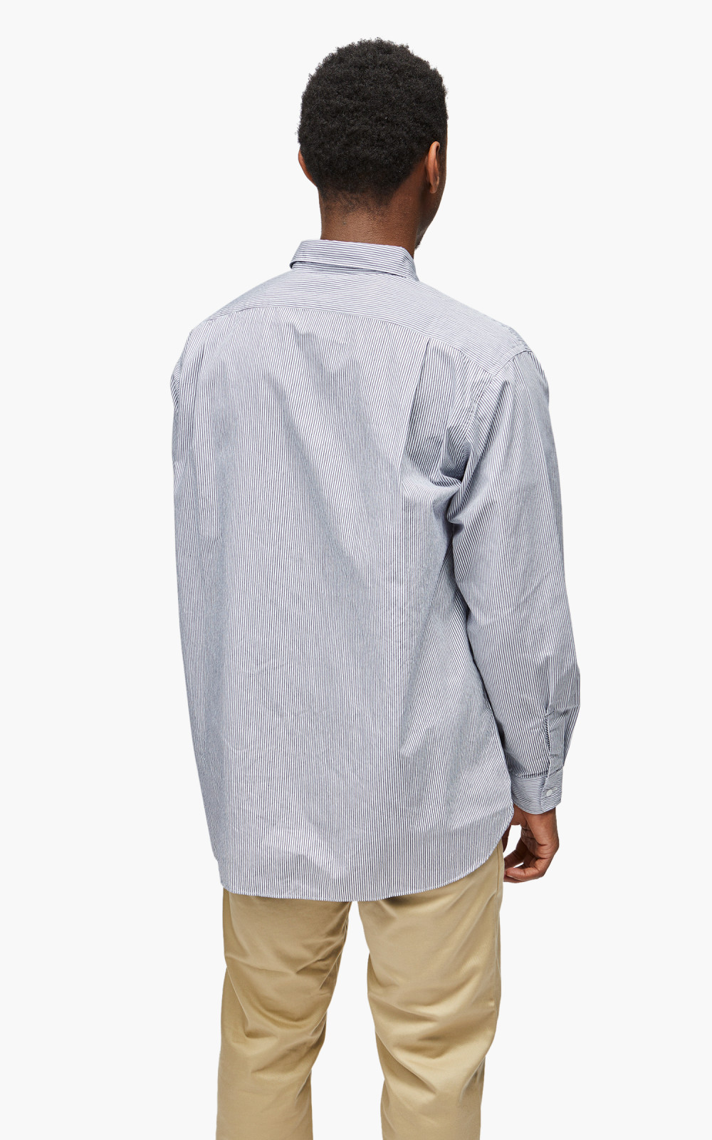 トップス nanamica Regular Collar Wind Shirt S Nanamica Regular Collar Stripe Wind Shirt Sax | Cultizm