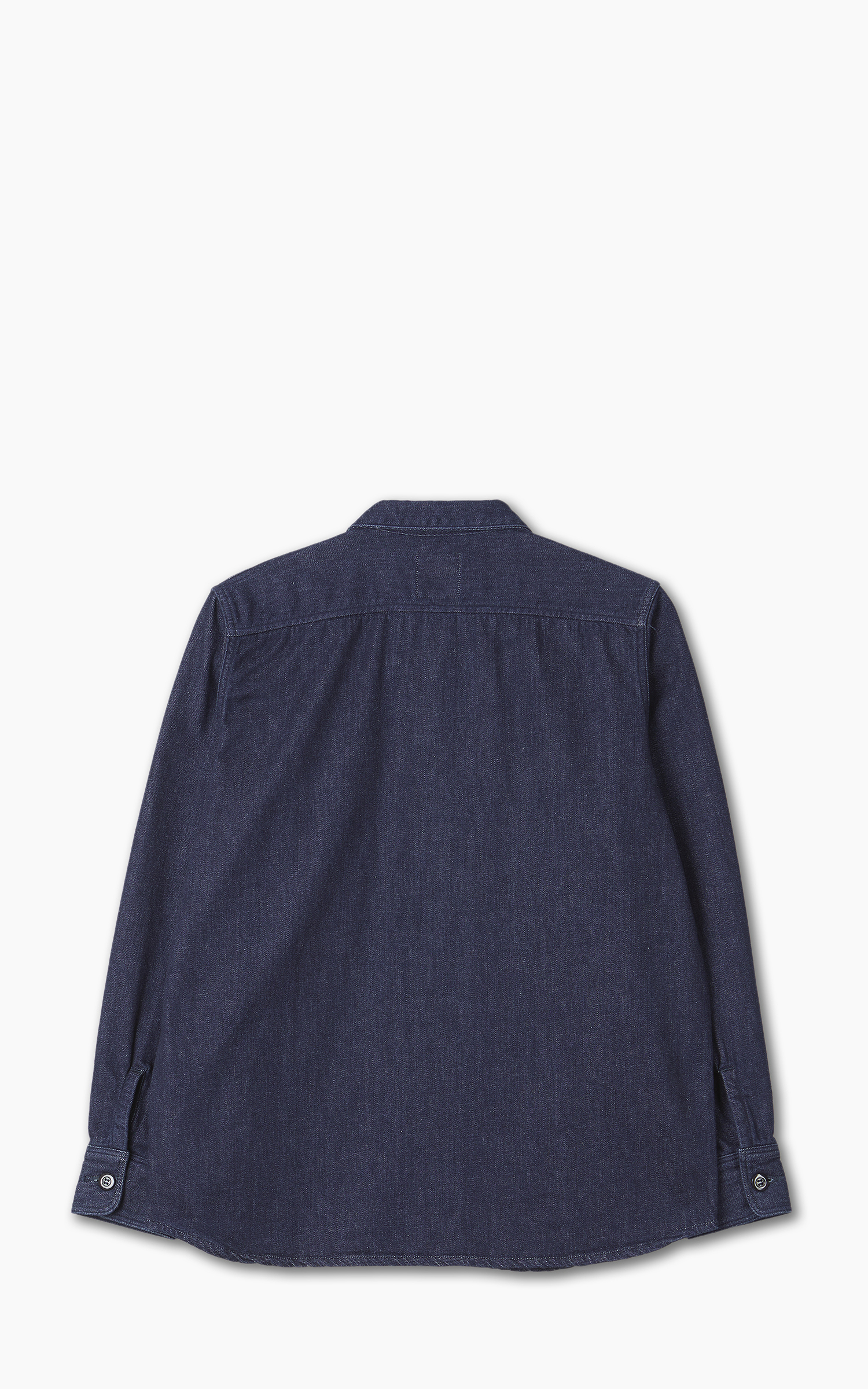 Momotaro Jeans Brushed Denim Shirt Indigo | Cultizm