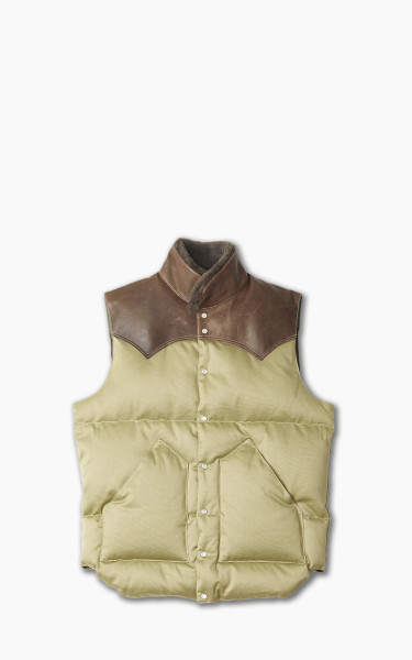Rocky Mountain Featherbed x Warehouse &amp; Co. Westpoint Christy Down Vest Beige