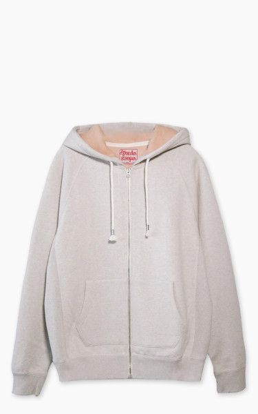 Wonder Looper Zip Hoodie Fleeced Foxfibre® Oatmeal