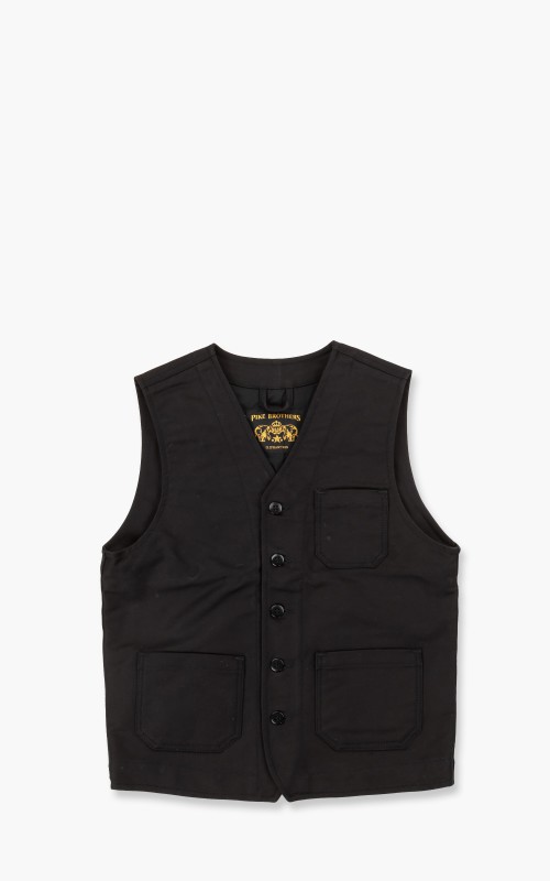 Pike Brothers 1937 Roamer Vest Elephant Skin Black