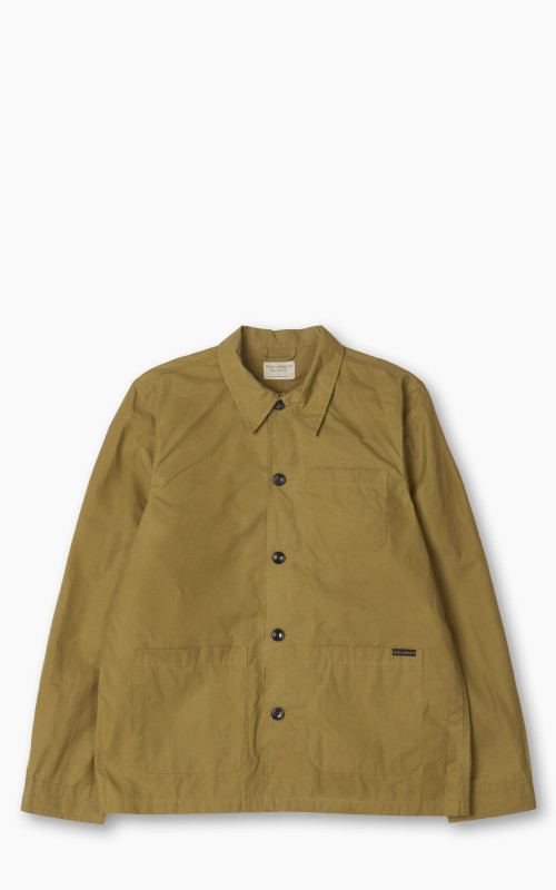 Nudie Jeans Barney Worker Jacket Waxed Camel