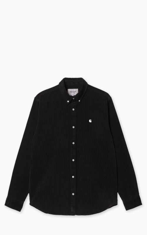 Carhartt WIP L/S Madison Cord Shirt Black/Wax
