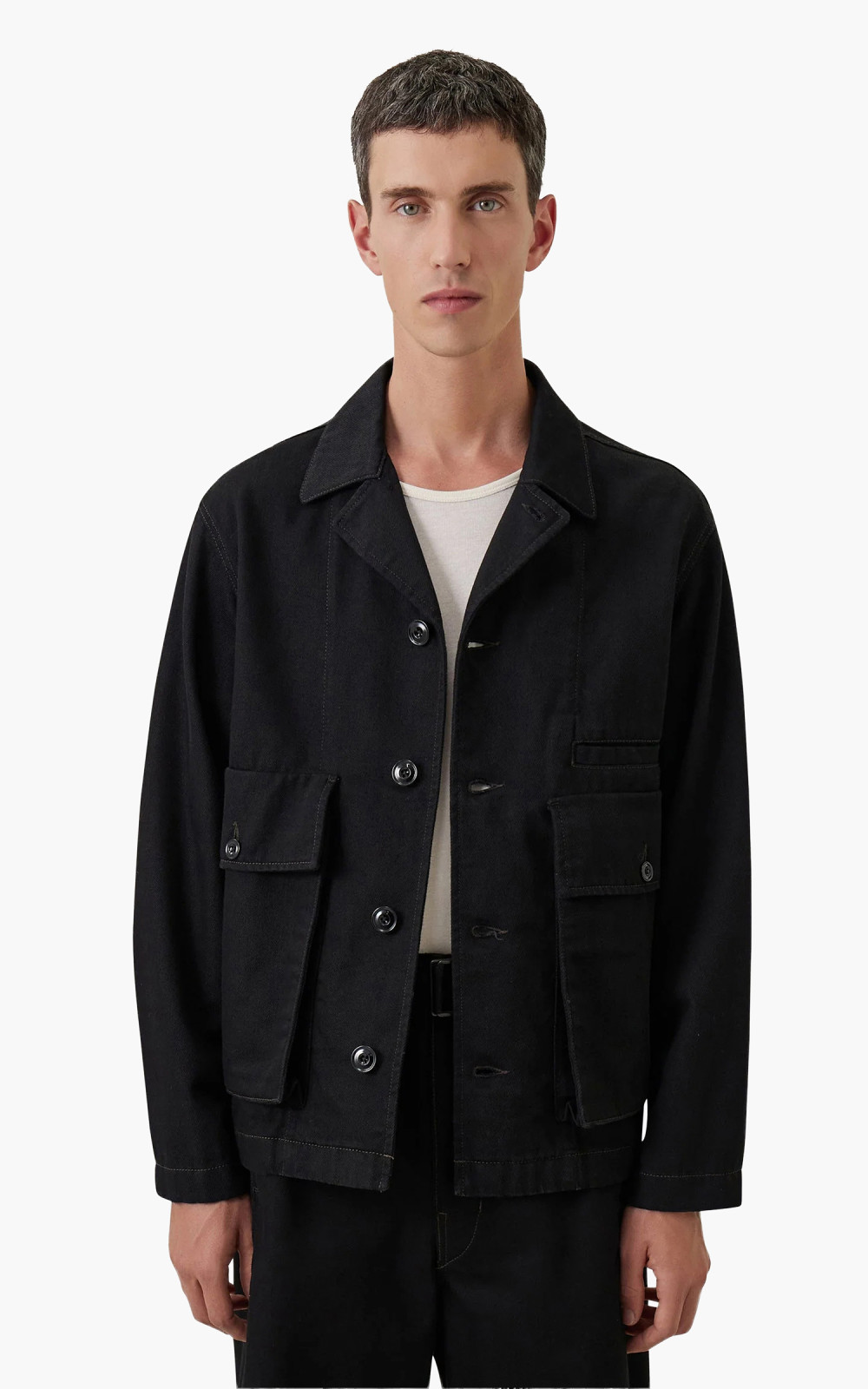 Lemaire Boxy Jacket Denim Black | Cultizm
