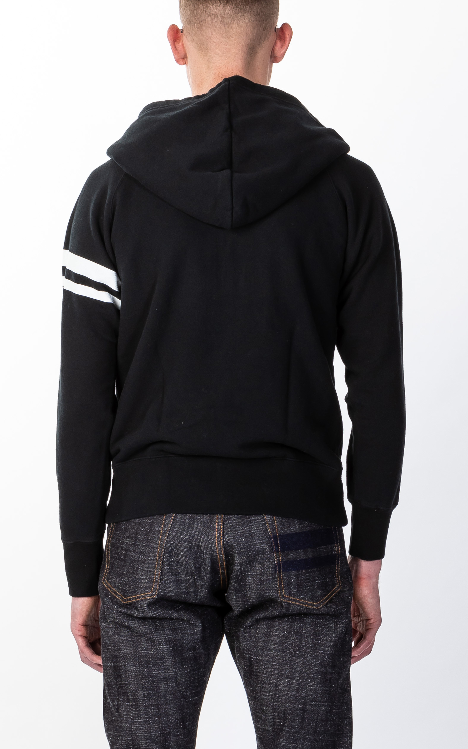 Momotaro Jeans 07-044 Heavyweight Hoodie Black GTB | Cultizm