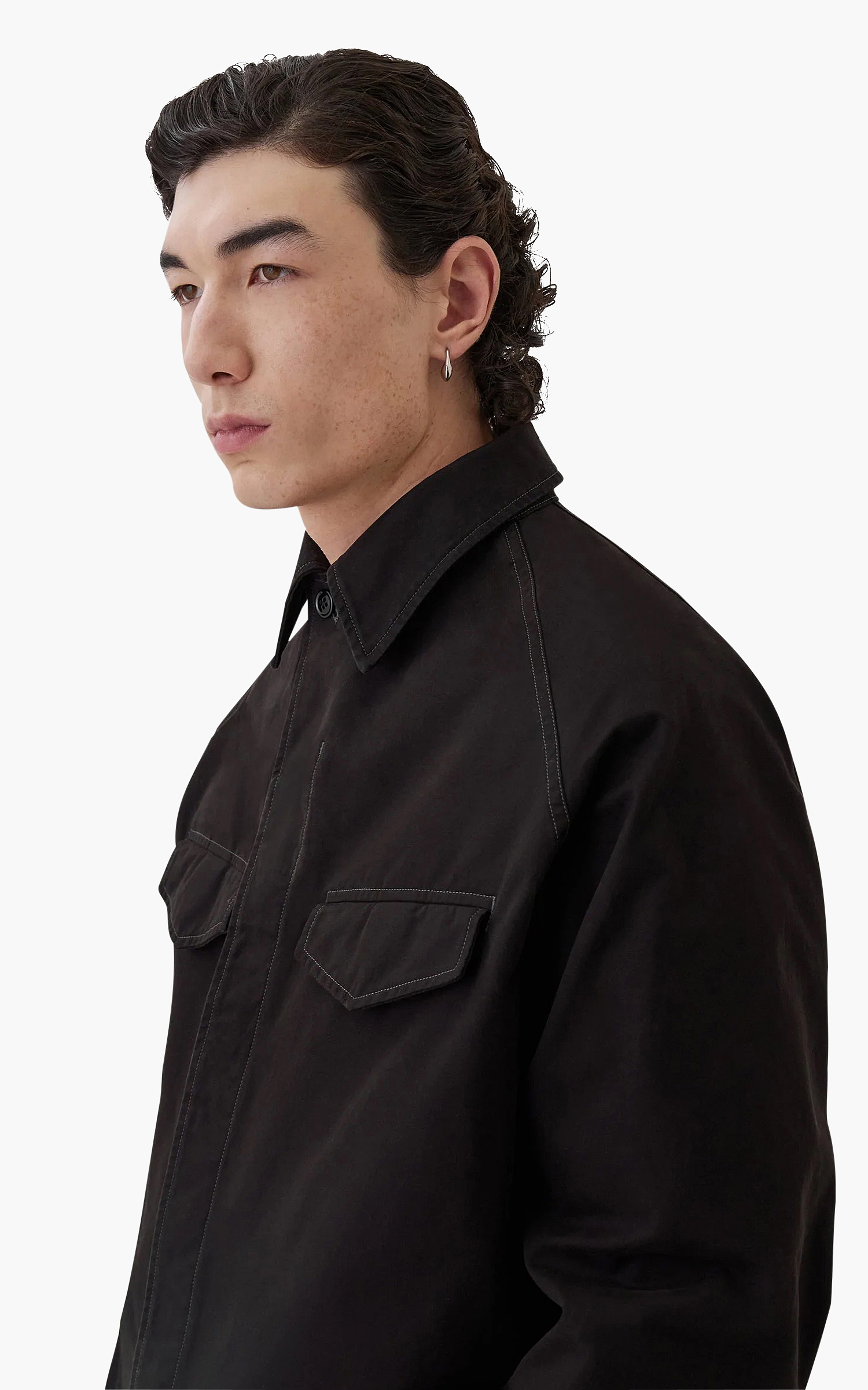 Lemaire Field Overshirt Black | Cultizm