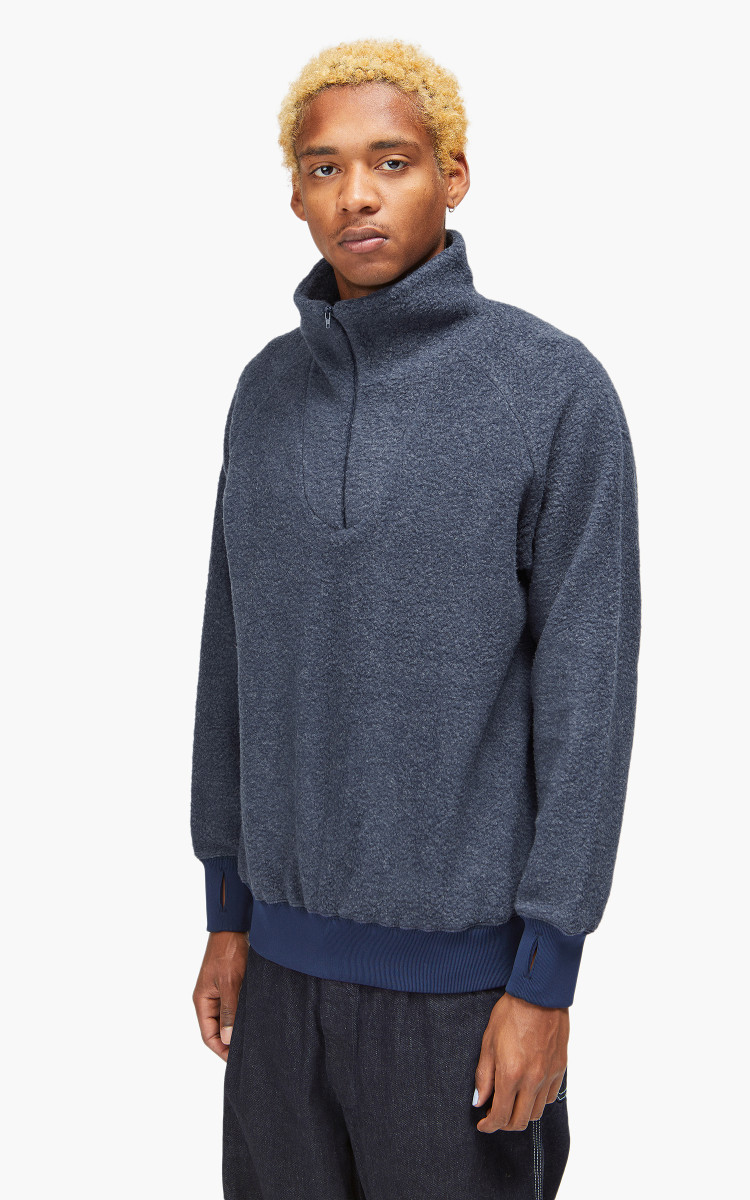 BEAMS　PLUS　MIL Half Zip Fleece　ミントグリーン Beams-13-0104-156-79-18-B-