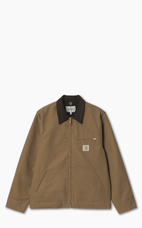 Carhartt WIP Detroit Jacket Dearborn Canvas Rigid Hamilton Brown/Tobacco