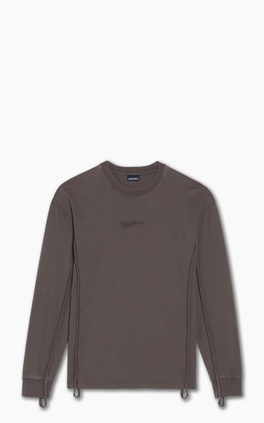Jacquemus Le T-shirt Camargue Manches Longsleeve Dark Brown