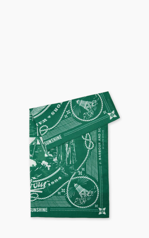 Barbour x Kaptain Bandana Green