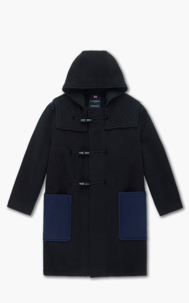 3sixteen x Gloverall Duffel Coat Black/Navy Wool